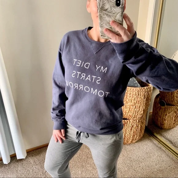 SOLD | vici • diet starts tomorrow graphic sweatshirt • small | - Picture 5 of 7